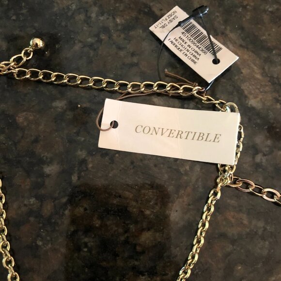 NWT Chicos Daisy Double Convertible Necklace - Picture 7 of 7